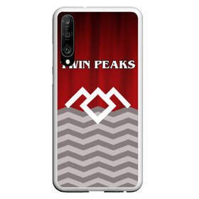 Чехол для Honor P30 с принтом Twin Peaks в Тюмени, Силикон | Область печати: задняя сторона чехла, без боковых панелей | twin peaks | арт | лого | полосы | сериал | твин пикс | текстура | фильмы