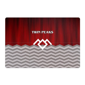 Магнитный плакат 3Х2 с принтом Twin Peaks в Тюмени, Полимерный материал с магнитным слоем | 6 деталей размером 9*9 см | Тематика изображения на принте: twin peaks | арт | лого | полосы | сериал | твин пикс | текстура | фильмы