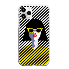 Чехол для iPhone 11 Pro Max матовый с принтом Pop art girl в Тюмени, Силикон |  | Тематика изображения на принте: abstraction | bright | color | fashion | hair | lines | lips | pop art | rack | red | style | yellow | абстракция | губы | желтый | каре | красный | линии | мода | очки | поп арт | прическа | стиль | цвет | яркий