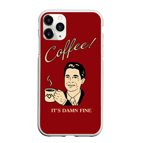 Чехол для iPhone 11 Pro матовый с принтом Coffee в Тюмени, Силикон |  | twin peaks | арт | купер | сериал | твин пикс | фильмы