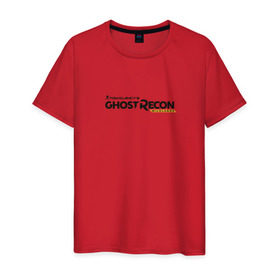 Мужская футболка хлопок с принтом Ghost Recon Wildlands в Тюмени, 100% хлопок | прямой крой, круглый вырез горловины, длина до линии бедер, слегка спущенное плечо. | Тематика изображения на принте: 