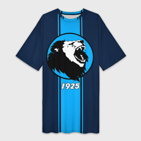 Платье-футболка 3D с принтом Сила льва в Тюмени,  |  | saint petersburg | болельщик | лев | питер | санкт петербург | фанат | футбол | футболист