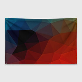 Флаг-баннер с принтом abstraction в Тюмени, 100% полиэстер | размер 67 х 109 см, плотность ткани — 95 г/м2; по краям флага есть четыре люверса для крепления | abstraction | абстракция | геометрия | грани | линии | полигоны | розовый | сочетания | текстура | треугольники