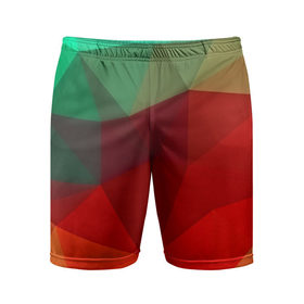 Мужские шорты 3D спортивные с принтом Abstraction colorise в Тюмени,  |  | Тематика изображения на принте: abstraction | абстракция | геометрия | грани | линии | полигоны | сочетания | текстура | треугольники