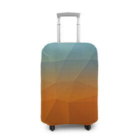 Чехол для чемодана 3D с принтом Смешивание цвета в Тюмени, 86% полиэфир, 14% спандекс | двустороннее нанесение принта, прорези для ручек и колес | abstraction | абстракция | геометрия | грани | линии | полигоны | сочетания | текстура | треугольники
