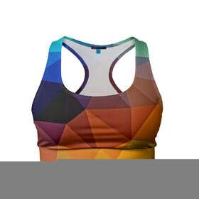 Женский спортивный топ 3D с принтом Цветные стёкла в Тюмени, 82% полиэстер, 18% спандекс Ткань безопасна для здоровья, позволяет коже дышать, не мнется и не растягивается |  | abstraction | абстракция | геометрия | грани | линии | полигоны | розовый | сочетания | текстура | треугольники