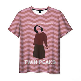 Мужская футболка 3D с принтом Твин Пикс в Тюмени, 100% полиэфир | прямой крой, круглый вырез горловины, длина до линии бедер | Тематика изображения на принте: twin peaks | арт | сериал | твин пикс | фильмы