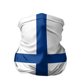 Бандана-труба 3D с принтом Флаг Финляндии в Тюмени, 100% полиэстер, ткань с особыми свойствами — Activecool | плотность 150‒180 г/м2; хорошо тянется, но сохраняет форму | finland | flag | suomi | финляндия | флаг