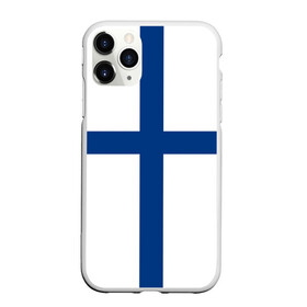 Чехол для iPhone 11 Pro матовый с принтом Флаг Финляндии в Тюмени, Силикон |  | Тематика изображения на принте: finland | flag | suomi | финляндия | флаг