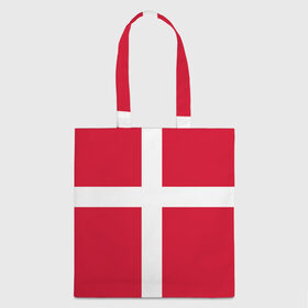Сумка 3D повседневная с принтом Флаг Дании в Тюмени, 100% полиэстер | Плотность: 200 г/м2; Размер: 34×35 см; Высота лямок: 30 см | danmark | denmark | flag | дания | флаг