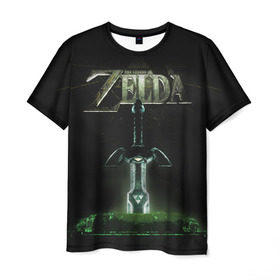 Мужская футболка 3D с принтом The Legend of Zelda в Тюмени, 100% полиэфир | прямой крой, круглый вырез горловины, длина до линии бедер | breath of the wild | the legend of zelda