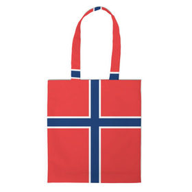 Сумка 3D повседневная с принтом Флаг Норвегии в Тюмени, 100% полиэстер | Плотность: 200 г/м2; Размер: 34×35 см; Высота лямок: 30 см | flag | norge | norway | норвегия | флаг