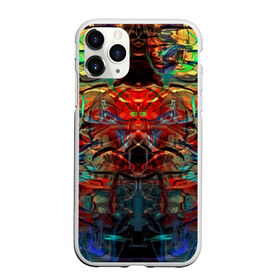 Чехол для iPhone 11 Pro Max матовый с принтом psychedelic в Тюмени, Силикон |  | abstraction | color | spray | абстракция | волны | краска | краски | линии | оптические | полосы | разводы | узоры | фрактал | цветные