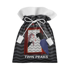 Подарочный 3D мешок с принтом TWIN PEAKS в Тюмени, 100% полиэстер | Размер: 29*39 см | twin peaks | агент купер | арт | сериал | твин пикс | фильмы