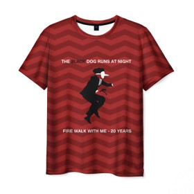 Мужская футболка 3D с принтом Twin Peaks в Тюмени, 100% полиэфир | прямой крой, круглый вырез горловины, длина до линии бедер | twin peaks | арт | сериал | твин пикс | фильмы