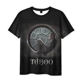 Мужская футболка 3D с принтом Taboo в Тюмени, 100% полиэфир | прямой крой, круглый вырез горловины, длина до линии бедер | taboo | tom hardy | сериалы | табу | том харди