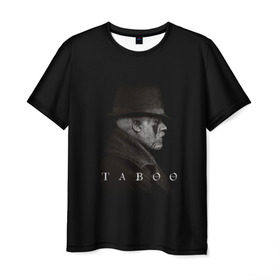 Мужская футболка 3D с принтом Taboo в Тюмени, 100% полиэфир | прямой крой, круглый вырез горловины, длина до линии бедер | taboo | tom hardy | сериалы | табу | том харди