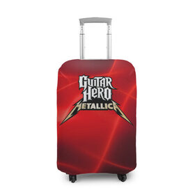 Чехол для чемодана 3D с принтом Guitar Hero Metallica в Тюмени, 86% полиэфир, 14% спандекс | двустороннее нанесение принта, прорези для ручек и колес | hard rock | heavy metal | hevy metal | metallica | music | rock | thrash metal | металлика | музыка | рок