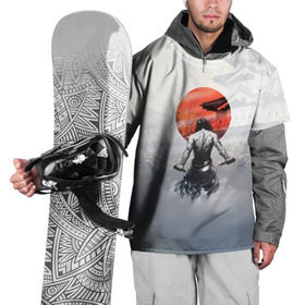 Накидка на куртку 3D с принтом Японский самурай в Тюмени, 100% полиэстер |  | ниндзя | самурай | япония