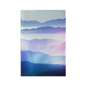 Обложка для паспорта матовая кожа с принтом Сияние гор в Тюмени, натуральная матовая кожа | размер 19,3 х 13,7 см; прозрачные пластиковые крепления | Тематика изображения на принте: горы | пейзаж