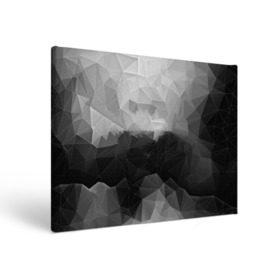 Холст прямоугольный с принтом Polygon gray в Тюмени, 100% ПВХ |  | abstraction | polygon | абстракция | грань | краски | кубик | кубики | линии | мозаика | ребро | текстура | узор