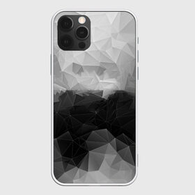 Чехол для iPhone 12 Pro Max с принтом Polygon gray в Тюмени, Силикон |  | Тематика изображения на принте: abstraction | polygon | абстракция | грань | краски | кубик | кубики | линии | мозаика | ребро | текстура | узор