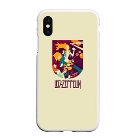 Чехол для iPhone XS Max матовый с принтом Led Zeppelin Art в Тюмени, Силикон | Область печати: задняя сторона чехла, без боковых панелей | poster