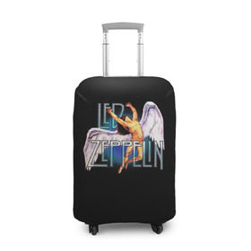 Чехол для чемодана 3D с принтом Led Zeppelin Angel в Тюмени, 86% полиэфир, 14% спандекс | двустороннее нанесение принта, прорези для ручек и колес | рок
