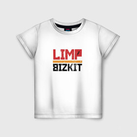Детская футболка 3D с принтом Limp Bizkit Logo в Тюмени, 100% гипоаллергенный полиэфир | прямой крой, круглый вырез горловины, длина до линии бедер, чуть спущенное плечо, ткань немного тянется | Тематика изображения на принте: 