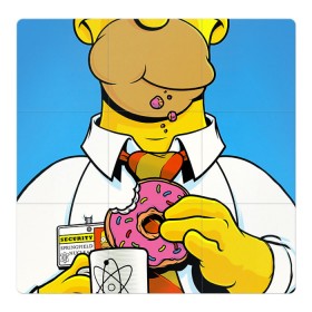 Магнитный плакат 3Х3 с принтом Homer в Тюмени, Полимерный материал с магнитным слоем | 9 деталей размером 9*9 см | Тематика изображения на принте: homer | simpsons | гомер | симпсон | симпсоны