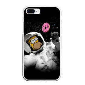 Чехол для iPhone 7Plus/8 Plus матовый с принтом Space Homer в Тюмени, Силикон | Область печати: задняя сторона чехла, без боковых панелей | homer | simpsons | гомер | симпсон | симпсоны