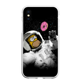 Чехол для iPhone XS Max матовый с принтом Space Homer в Тюмени, Силикон | Область печати: задняя сторона чехла, без боковых панелей | homer | simpsons | гомер | симпсон | симпсоны