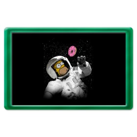 Магнит 45*70 с принтом Space Homer в Тюмени, Пластик | Размер: 78*52 мм; Размер печати: 70*45 | Тематика изображения на принте: homer | simpsons | гомер | симпсон | симпсоны