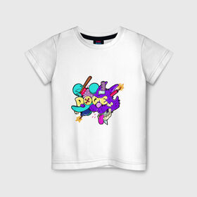 Детская футболка хлопок с принтом Itchy & Scratchy в Тюмени, 100% хлопок | круглый вырез горловины, полуприлегающий силуэт, длина до линии бедер | 