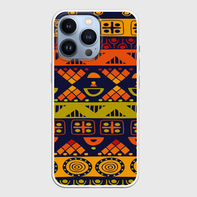 Чехол для iPhone 13 Pro с принтом Африканские символы в Тюмени,  |  | Тематика изображения на принте: africa | pattern | африка | африканские мотивы | народы африки | национальная одежда | переплетение нитей | ткани | узор | этнический узор