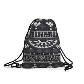 Рюкзак-мешок 3D с принтом Black&White africa в Тюмени, 100% полиэстер | плотность ткани — 200 г/м2, размер — 35 х 45 см; лямки — толстые шнурки, застежка на шнуровке, без карманов и подкладки | 