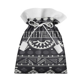 Подарочный 3D мешок с принтом Black&White africa в Тюмени, 100% полиэстер | Размер: 29*39 см | Тематика изображения на принте: 
