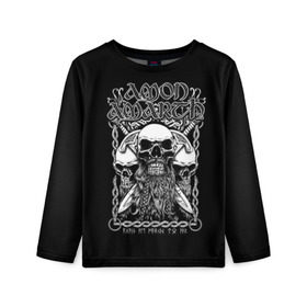 Детский лонгслив 3D с принтом Amon Amarth #3 в Тюмени, 100% полиэстер | длинные рукава, круглый вырез горловины, полуприлегающий силуэт
 | amart | amarth | amon | death | hegg | johan | metal | music | viking | амарз | амарс | амарт | амон | викинг | дет | дэт | йохан | метал | металл | хег | хегг