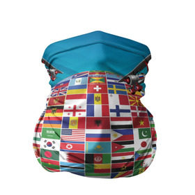 Бандана-труба 3D с принтом Флаги в Тюмени, 100% полиэстер, ткань с особыми свойствами — Activecool | плотность 150‒180 г/м2; хорошо тянется, но сохраняет форму | америка | казахстан | карта | россия | туризм | флаг | флаги | шар