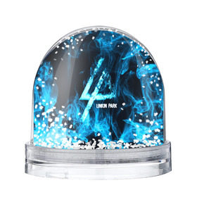 Водяной шар с принтом Linkin Park синий дым в Тюмени, Пластик | Изображение внутри шара печатается на глянцевой фотобумаге с двух сторон | альтернативный рок | линкин парк