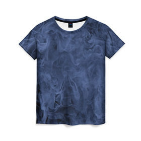 Женская футболка 3D с принтом Smoke в Тюмени, 100% полиэфир ( синтетическое хлопкоподобное полотно) | прямой крой, круглый вырез горловины, длина до линии бедер | fire | flame | in fire | smoke | в огне | дым | огненный | огонь | текстуры
