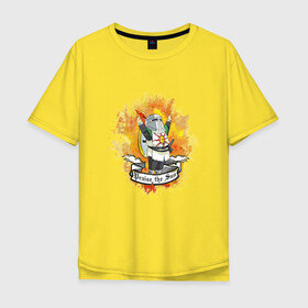 Мужская футболка хлопок Oversize с принтом Praise the Sun в Тюмени, 100% хлопок | свободный крой, круглый ворот, “спинка” длиннее передней части | 2 | 3 | dark souls | praise the sun | solar | solar knight