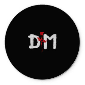 Коврик круглый с принтом Depeche mode в Тюмени, резина и полиэстер | круглая форма, изображение наносится на всю лицевую часть | depeche mode | music | альтернатива | музыка | рок