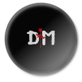 Значок с принтом Depeche mode в Тюмени,  металл | круглая форма, металлическая застежка в виде булавки | Тематика изображения на принте: depeche mode | music | альтернатива | музыка | рок