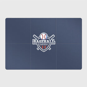 Магнитный плакат 3Х2 с принтом Baseball в Тюмени, Полимерный материал с магнитным слоем | 6 деталей размером 9*9 см | Тематика изображения на принте: baseball | аут | бейс | бита | бол | игра | мяч | страйк