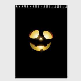 Скетчбук с принтом Halloween в Тюмени, 100% бумага
 | 48 листов, плотность листов — 100 г/м2, плотность картонной обложки — 250 г/м2. Листы скреплены сверху удобной пружинной спиралью | день | монстры | праздник | святых | традиции | тыква | хэллоуин