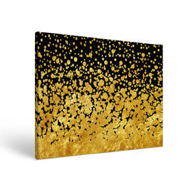 Холст прямоугольный с принтом Золотой в Тюмени, 100% ПВХ |  | Тематика изображения на принте: блеск | блестки | желтый | круги | перетекание | россыпь | черный