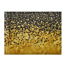 Обложка для студенческого билета с принтом Золотой в Тюмени, натуральная кожа | Размер: 11*8 см; Печать на всей внешней стороне | блеск | блестки | желтый | круги | перетекание | россыпь | черный