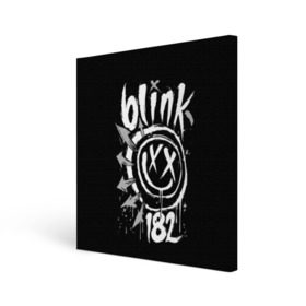 Холст квадратный с принтом Blink-182 в Тюмени, 100% ПВХ |  | blink | california | pop | punk | rock | группа | калифорния | панк | рок