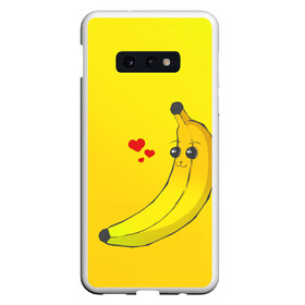 Чехол для Samsung S10E с принтом Just Banana (Yellow) в Тюмени, Силикон | Область печати: задняя сторона чехла, без боковых панелей | banana | банан | желтый | оранжевый | фрукты